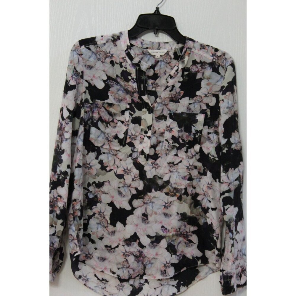 Rebecca Taylor Silk Women's Floral Blouse Size 4